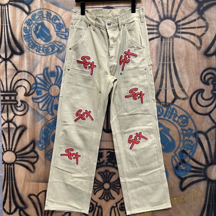 Cheap Chrome Hearts Jeans in 216435, $80 USD- [IB216435] - Replica Chrome Hearts Jeans
