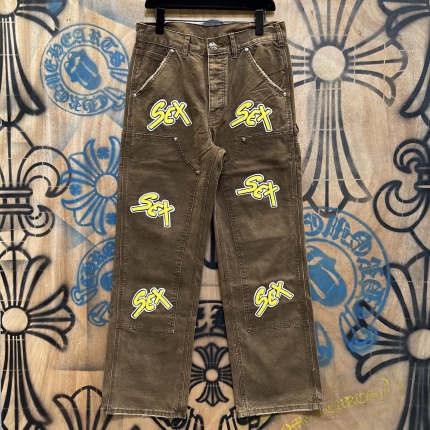 Cheap Chrome Hearts Jeans in 216436, $80 USD- [IB216436] - Replica Chrome Hearts Jeans