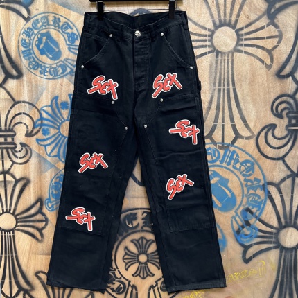 Cheap Chrome Hearts Jeans in 216440, $80 USD- [IB216440] - Replica Chrome Hearts Jeans