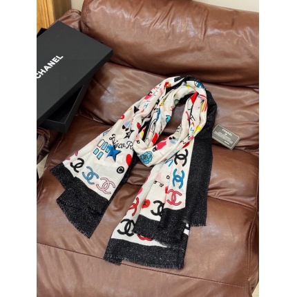Cheap New Chanel high-quality scarf in 216799, $55 USD- [IB216799] - Replica Chanel Scarf