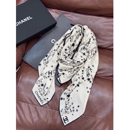 Cheap New Chanel high-quality scarf in 216806, $55 USD- [IB216806] - Replica Chanel Scarf