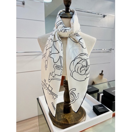 Cheap New Chanel high-quality scarf in 216839, $55 USD- [IB216839] - Replica Chanel Scarf
