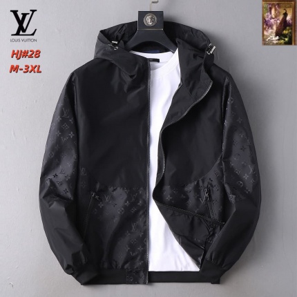 Cheap Louis Vuitton Thin Jackets For Men in 217163, $70 USD- [IB217163] - Replica Louis Vuitton Thin Jackets For Men