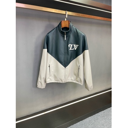 New Arrivals Louis Vuitton Top quality Leather Jackets For Men in 217458