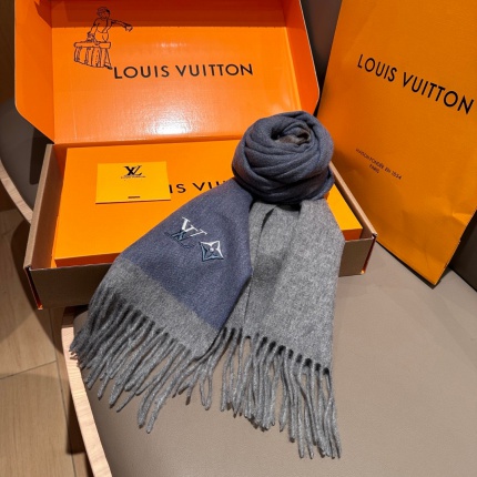 Cheap Louis Vuitton Cashmere Scarf in 218195, $55 USD- [IB218195] - Replica Louis Vuitton Cashmere Scarf