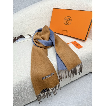Cheap Hermes Cashmere scarf in 218253, $55 USD- [IB218253] - Replica Hermes Cashmere scarf