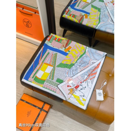 Hermes Cashmere scarf in 218456