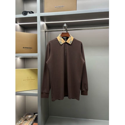 Burberry Long-Sleeved Polo T-Shirts for Men in 219455