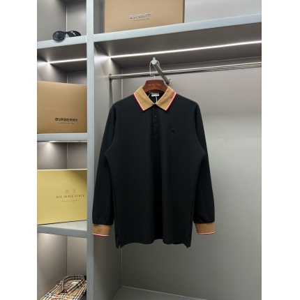 Burberry Long-Sleeved Polo T-Shirts for Men in 219456