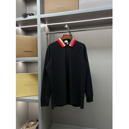 Burberry Long-Sleeved Polo T-Shirts for Men in 219459