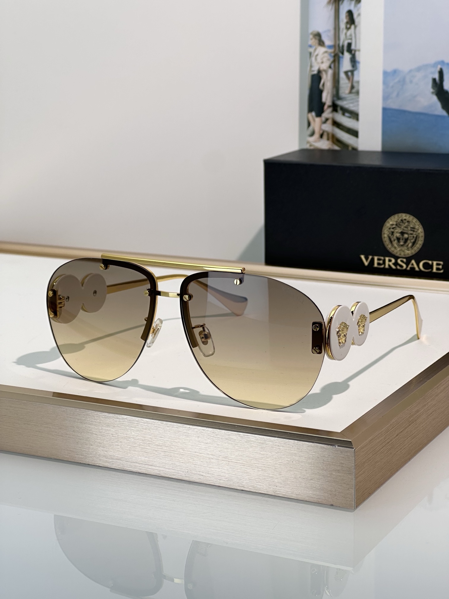 Cheap Versace AAA Quality Sunglasses in 214919, $50 USD- [IB214919] - Replica Versace AAA Quality Sunglasses