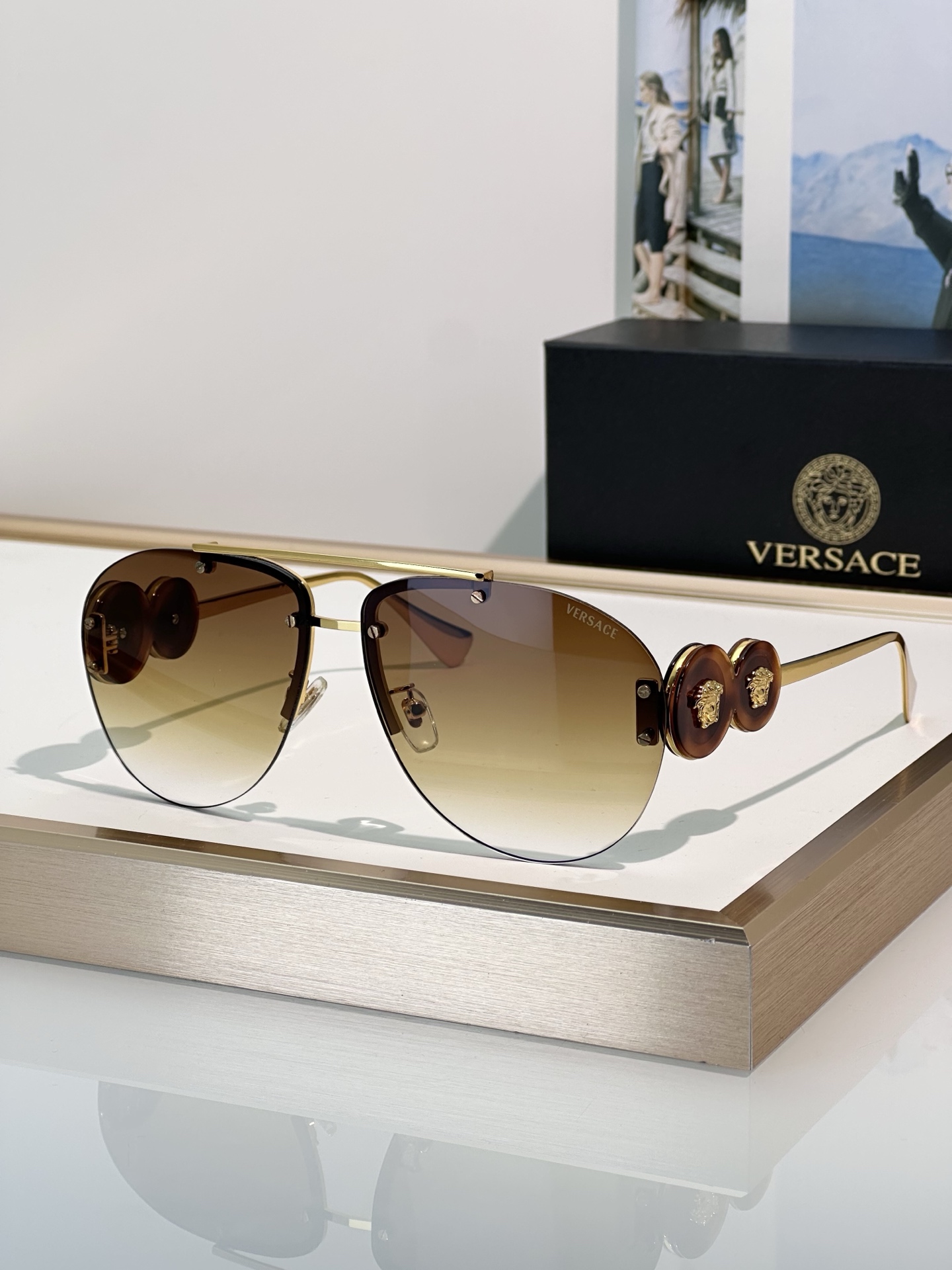 Cheap Versace AAA Quality Sunglasses in 214920, $50 USD- [IB214920] - Replica Versace AAA Quality Sunglasses