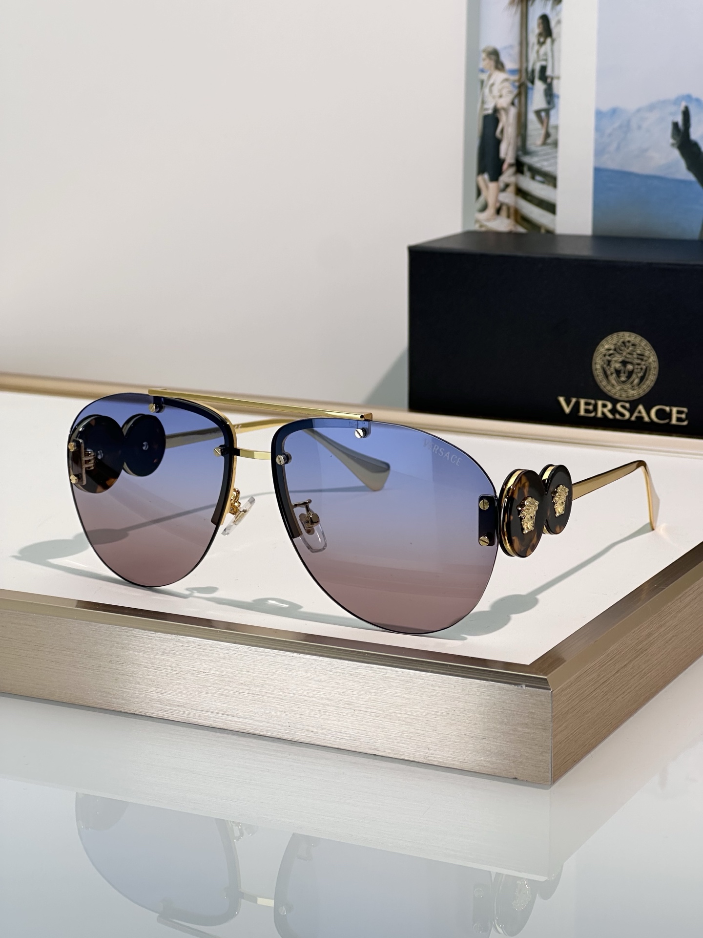 Cheap Versace AAA Quality Sunglasses in 214922, $50 USD- [IB214922] - Replica Versace AAA Quality Sunglasses
