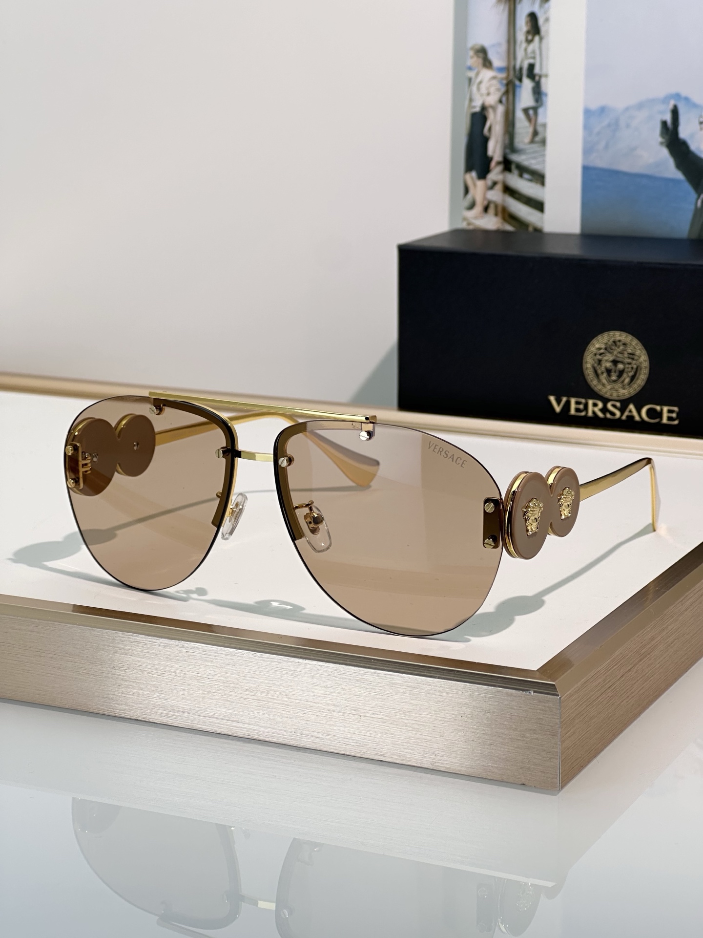 Cheap Versace AAA Quality Sunglasses in 214924, $50 USD- [IB214924] - Replica Versace AAA Quality Sunglasses