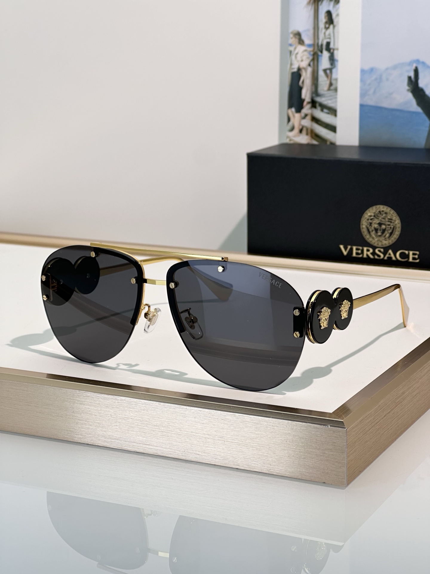 Cheap Versace AAA Quality Sunglasses in 214925, $50 USD- [IB214925] - Replica Versace AAA Quality Sunglasses