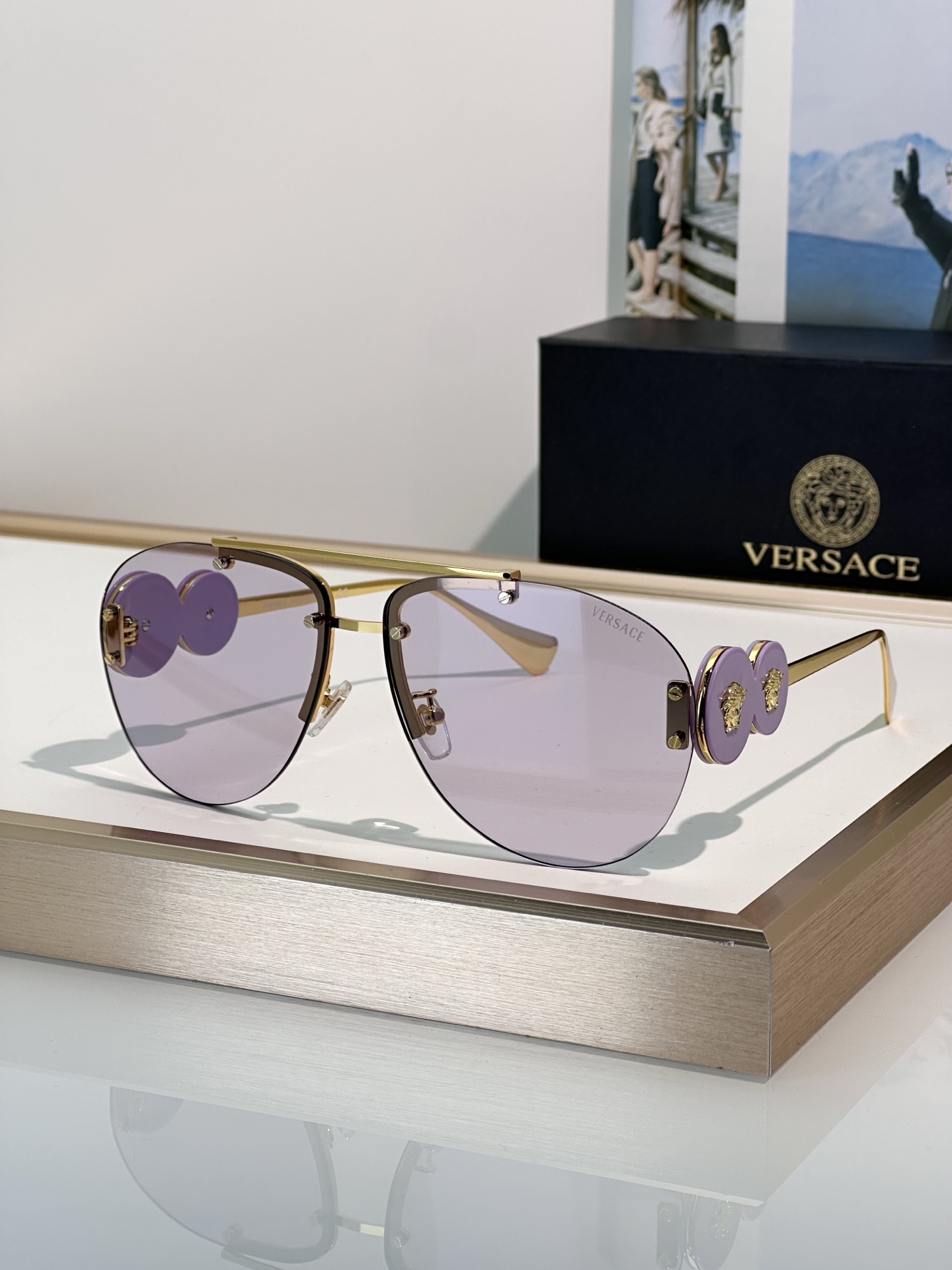 Cheap Versace AAA Quality Sunglasses in 214927, $50 USD- [IB214927] - Replica Versace AAA Quality Sunglasses