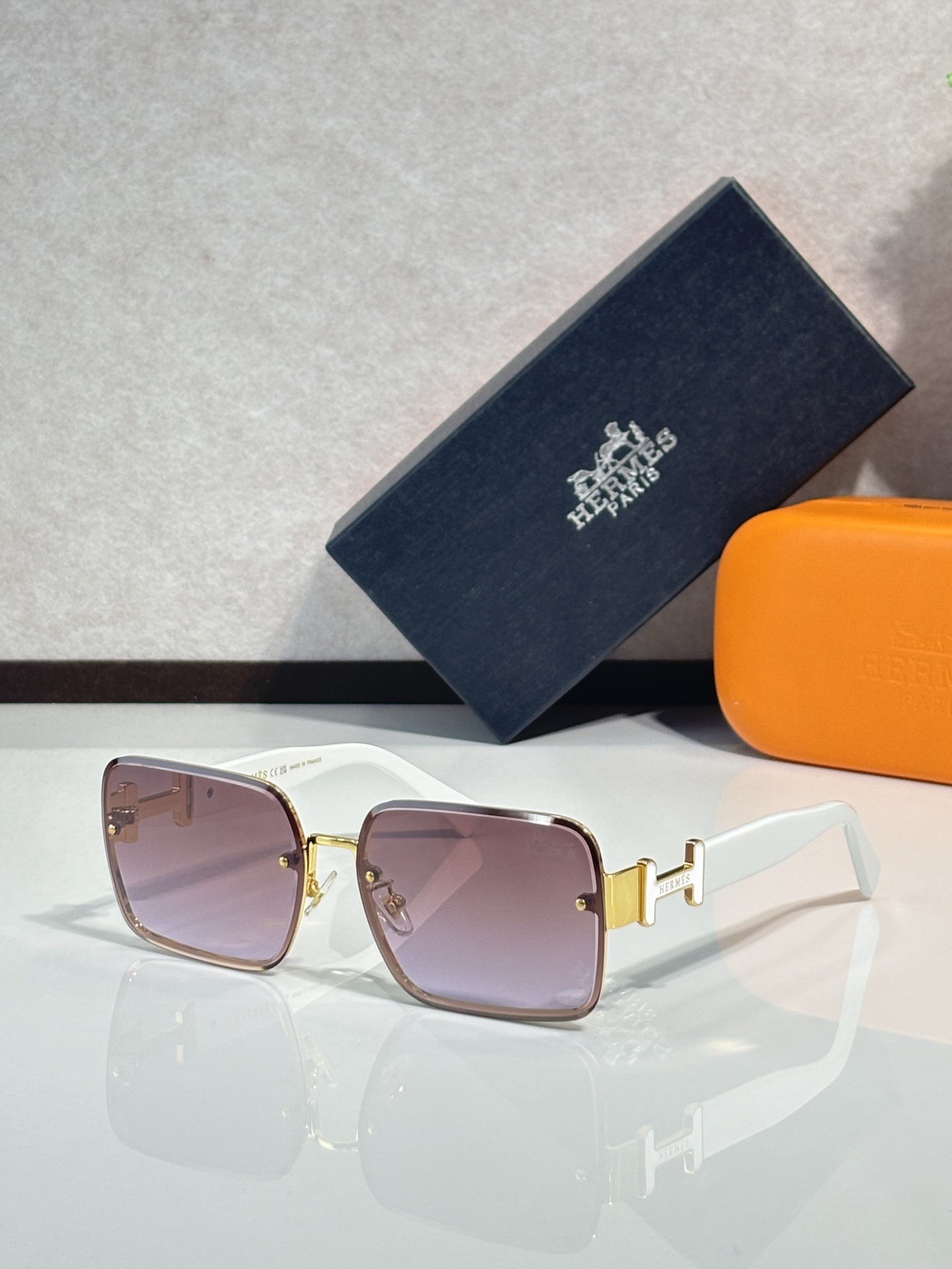 Cheap Hermes AAA Quality  Sunglasses in 215109, $50 USD- [IB215109] - Replica Hermes AAA Quality  Sunglasses