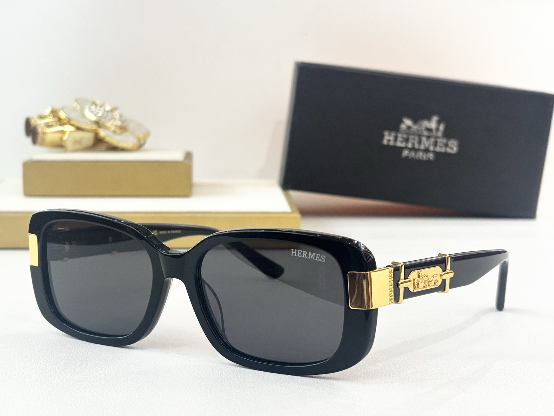 Cheap Hermes AAA Quality  Sunglasses in 215122, $50 USD- [IB215122] - Replica Hermes AAA Quality  Sunglasses