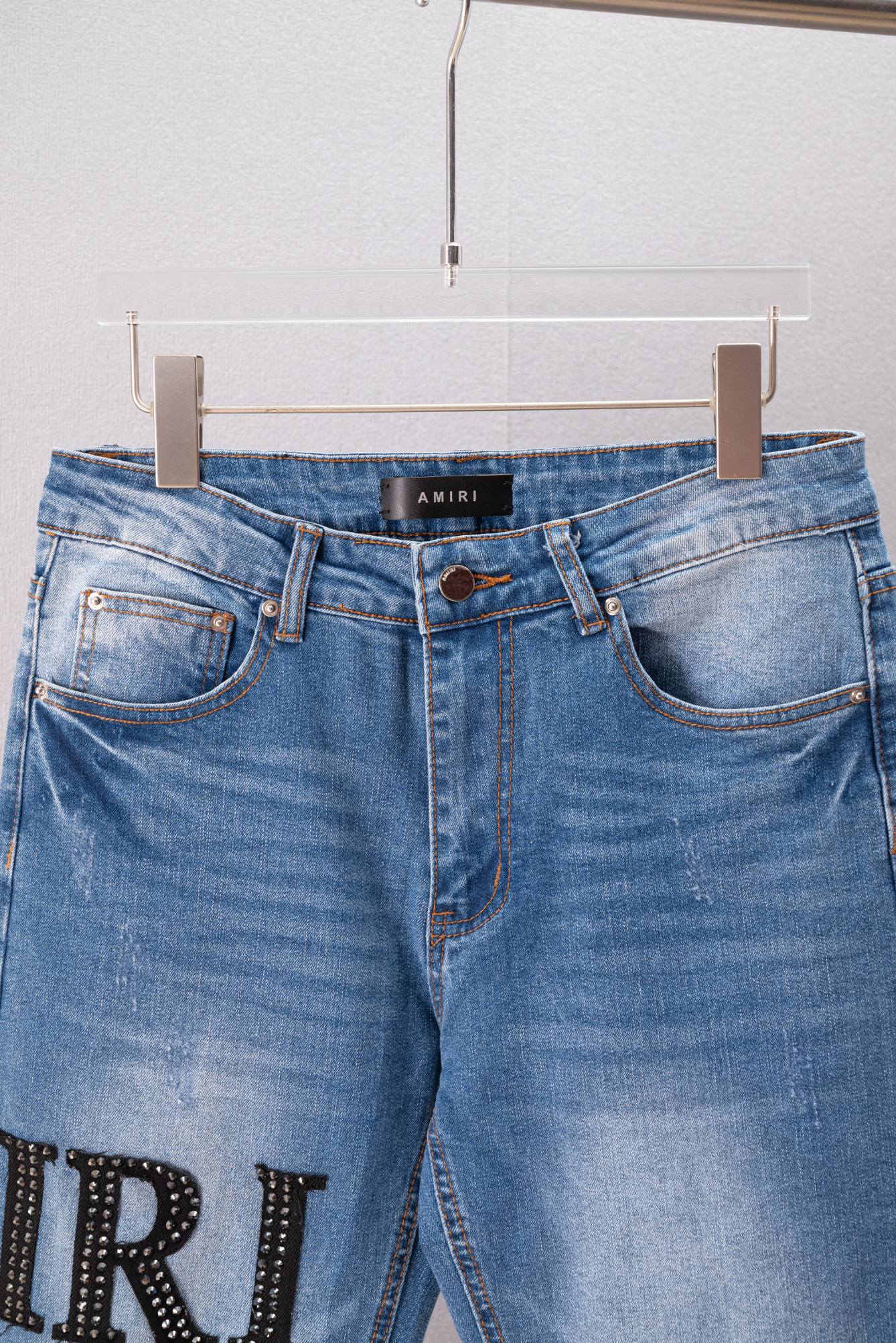 Cheap Amiri Denim Jeans for Men in 215155, $60 USD- [IB215155] - Replica Amiri Denim Jeans for Men