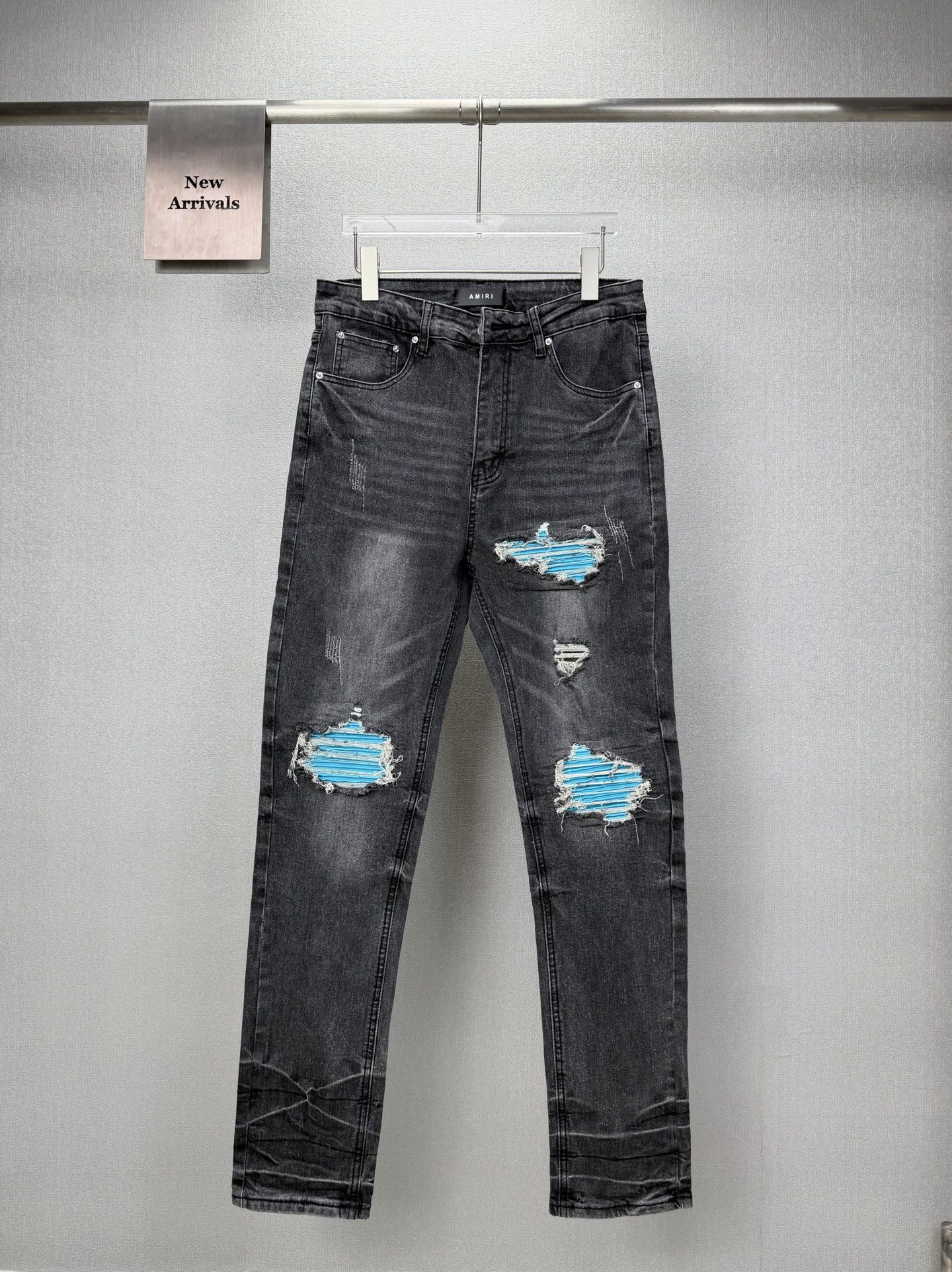 Cheap Amiri Denim Jeans in 215186, $60 USD- [IB215186] - Replica Amiri Denim Jeans