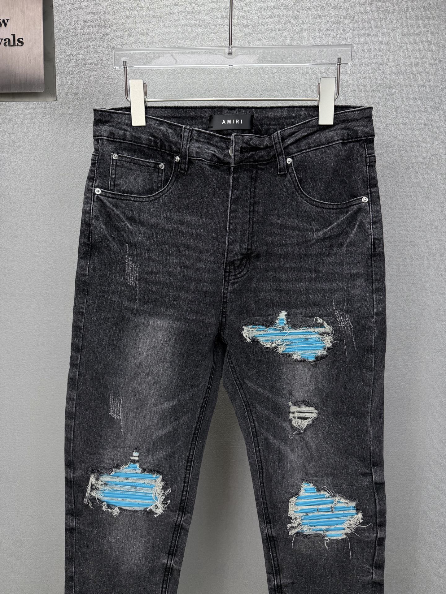 Cheap Amiri Denim Jeans in 215186, $60 USD- [IB215186] - Replica Amiri Denim Jeans