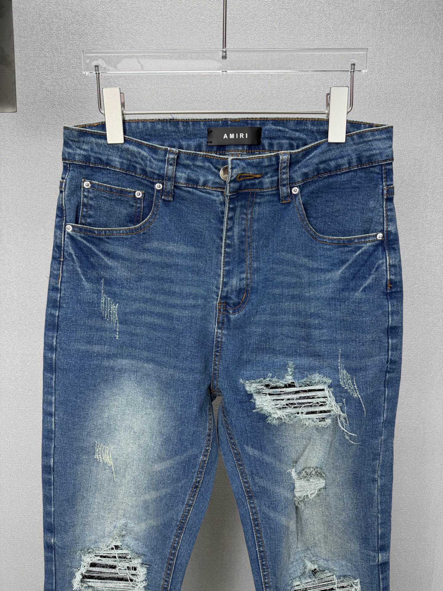 Cheap Amiri Denim Jeans in 215188, $60 USD- [IB215188] - Replica Amiri Denim Jeans