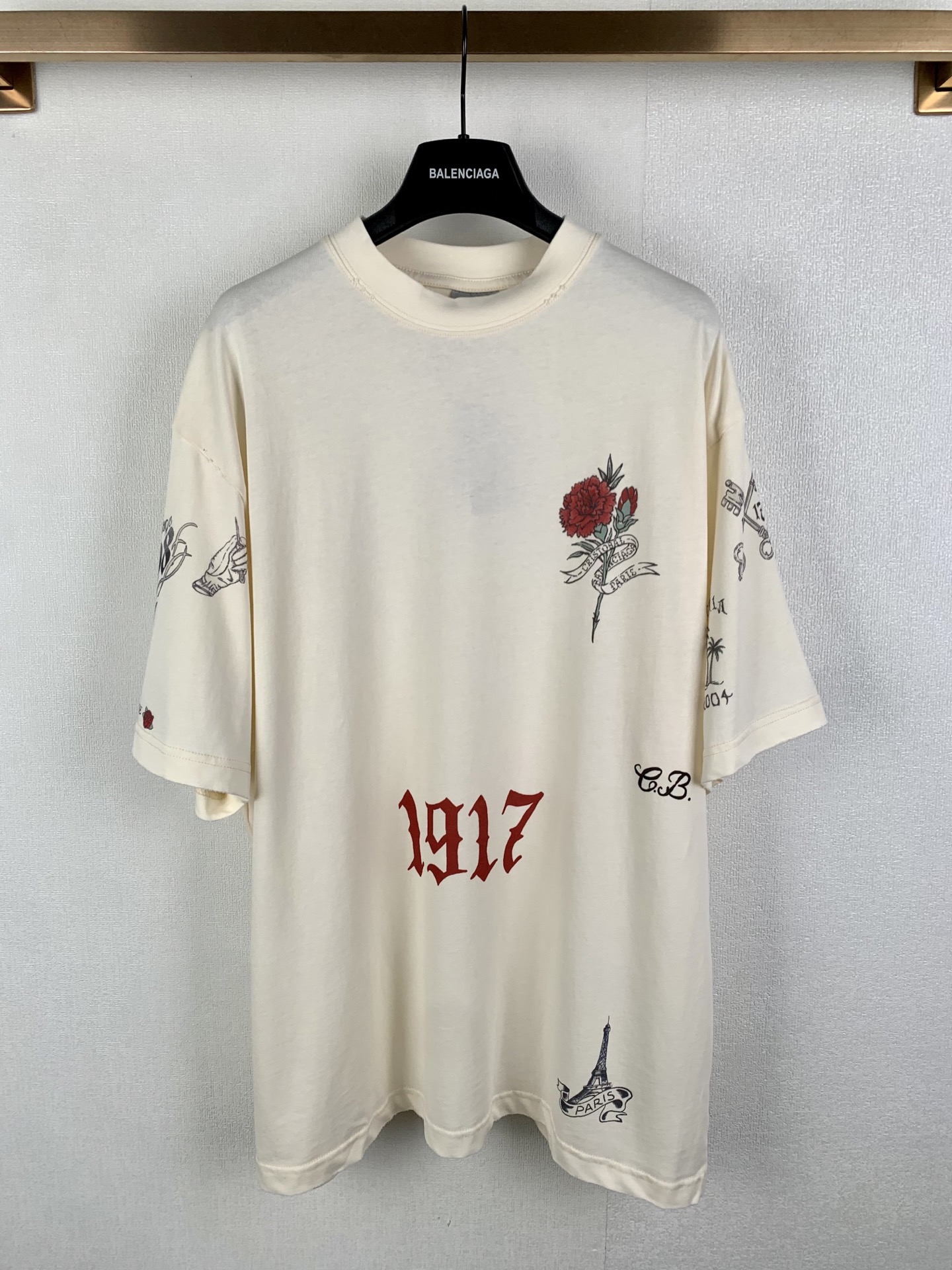 Cheap Balenciaga T-shirts for Men in 215442, $35 USD- [IB215442] - Replica Balenciaga T-shirts for Men