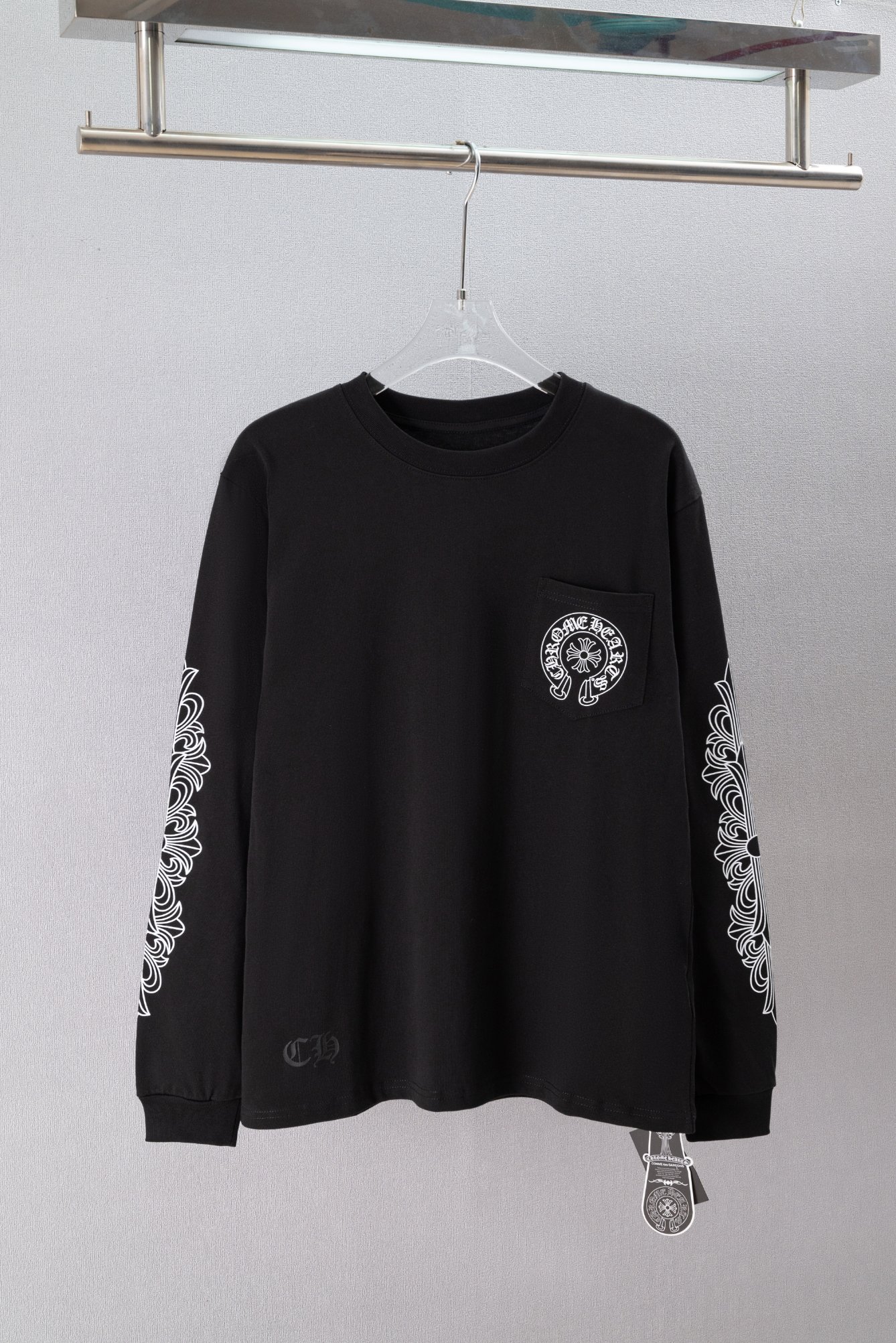 Cheap Chrome Hearts Long-Sleeved T-shirts in 215529, $30 USD- [IB215529] - Replica Chrome Hearts Long-Sleeved T-shirts