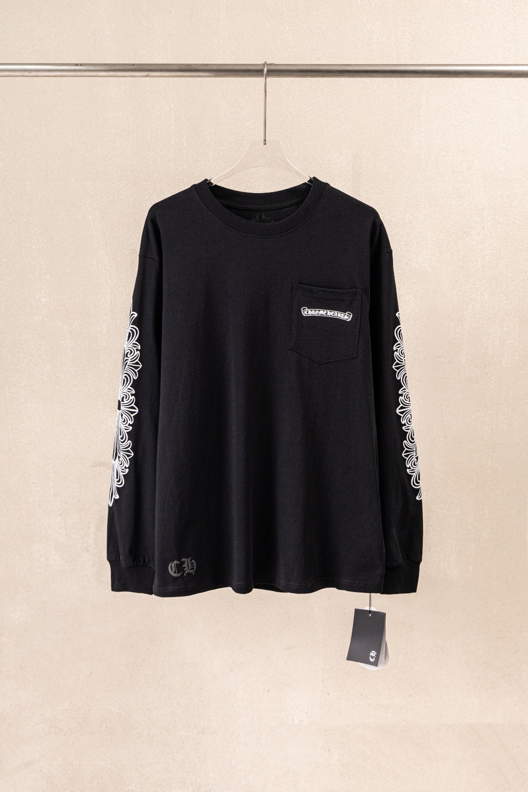Cheap Chrome Hearts Long-Sleeved T-shirts in 215542, $35 USD- [IB215542] - Replica Chrome Hearts Long-Sleeved T-shirts
