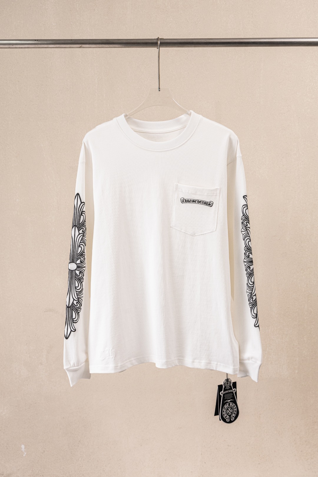 Cheap Chrome Hearts Long-Sleeved T-shirts in 215543, $35 USD- [IB215543] - Replica Chrome Hearts Long-Sleeved T-shirts