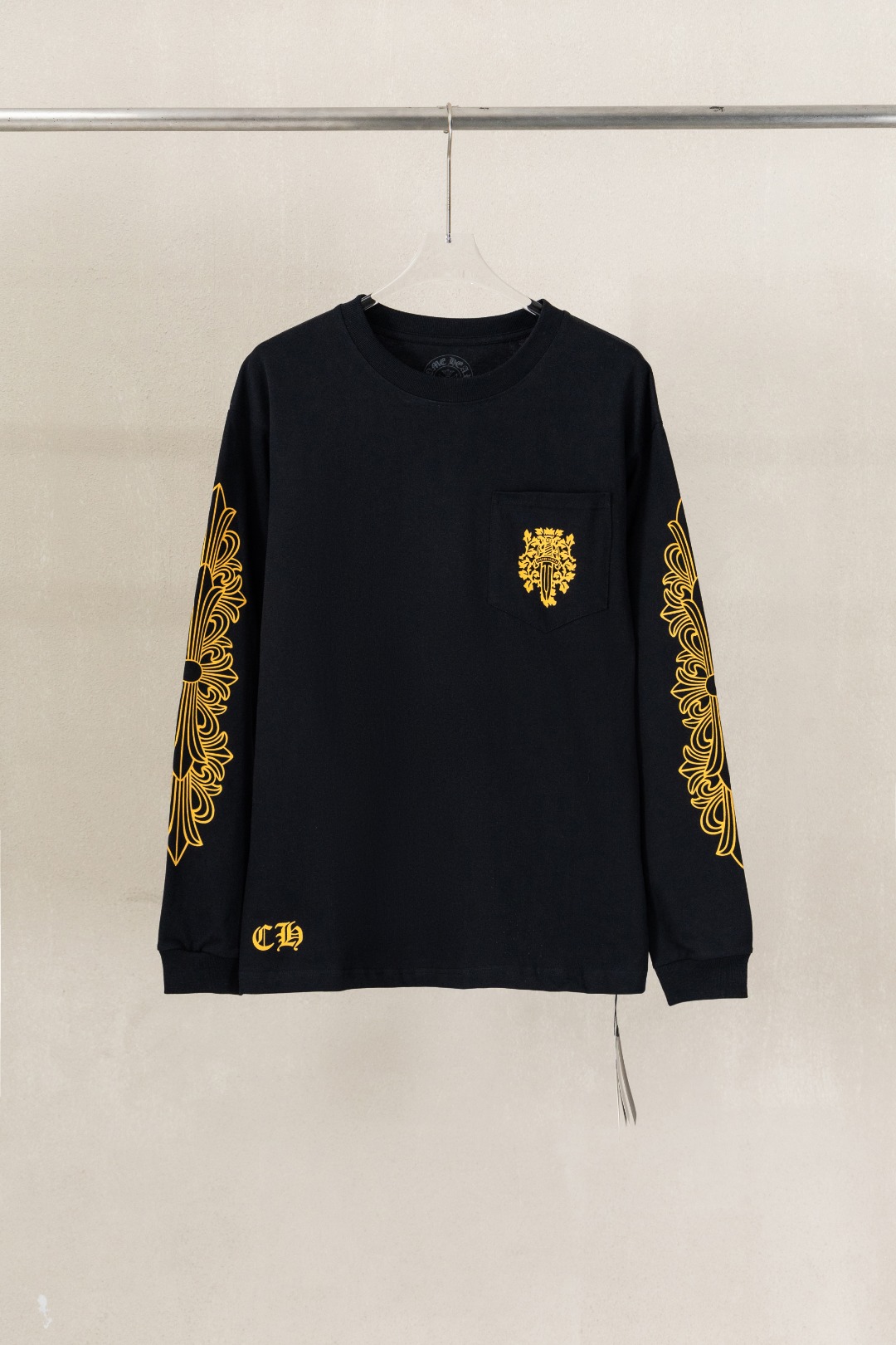 Cheap Chrome Hearts Long-Sleeved T-shirts in 215548, $35 USD- [IB215548] - Replica Chrome Hearts Long-Sleeved T-shirts
