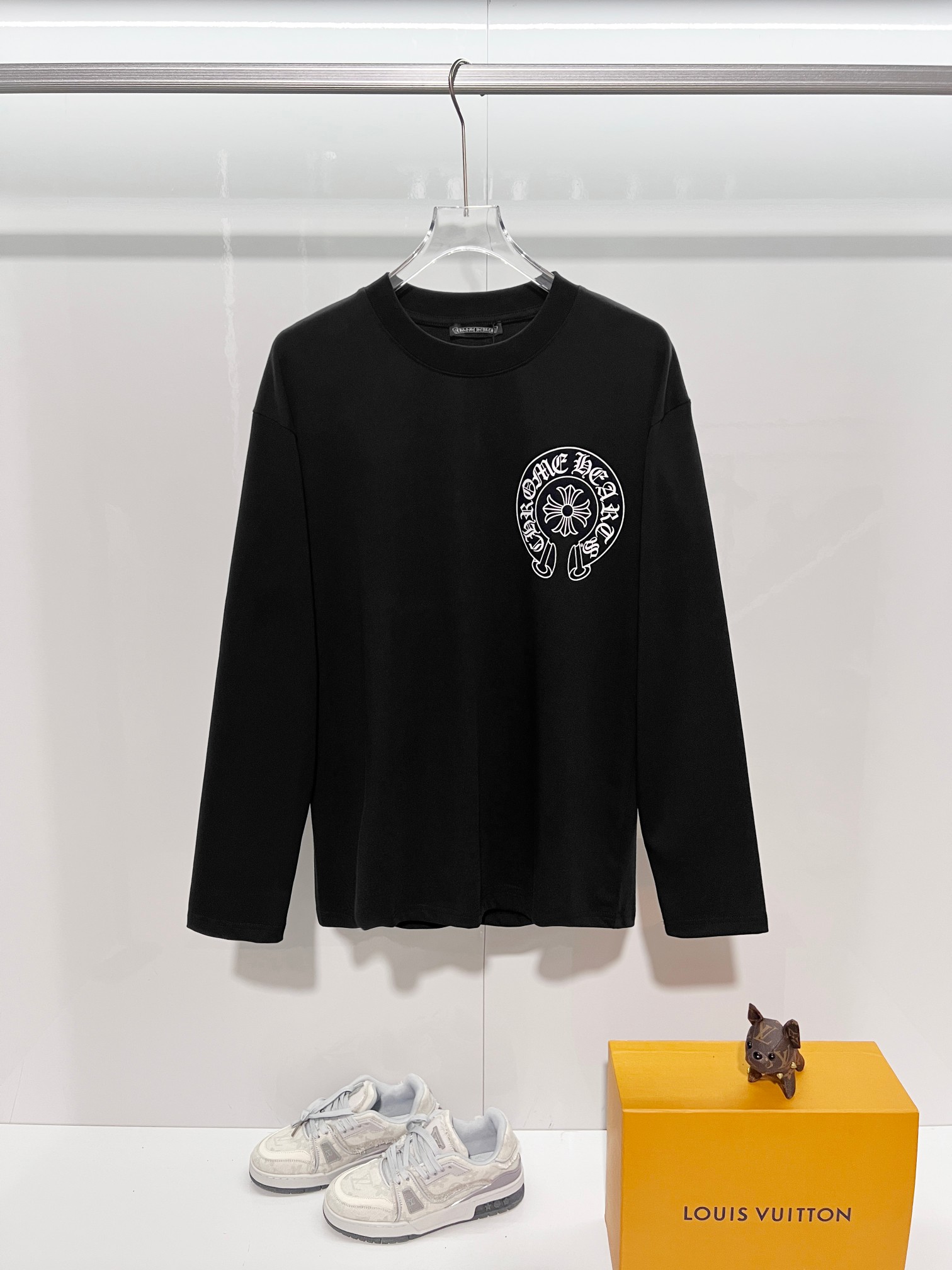 Cheap Chrome Hearts Long-Sleeved T-shirts in 215585, $30 USD- [IB215585] - Replica Chrome Hearts Long-Sleeved T-shirts