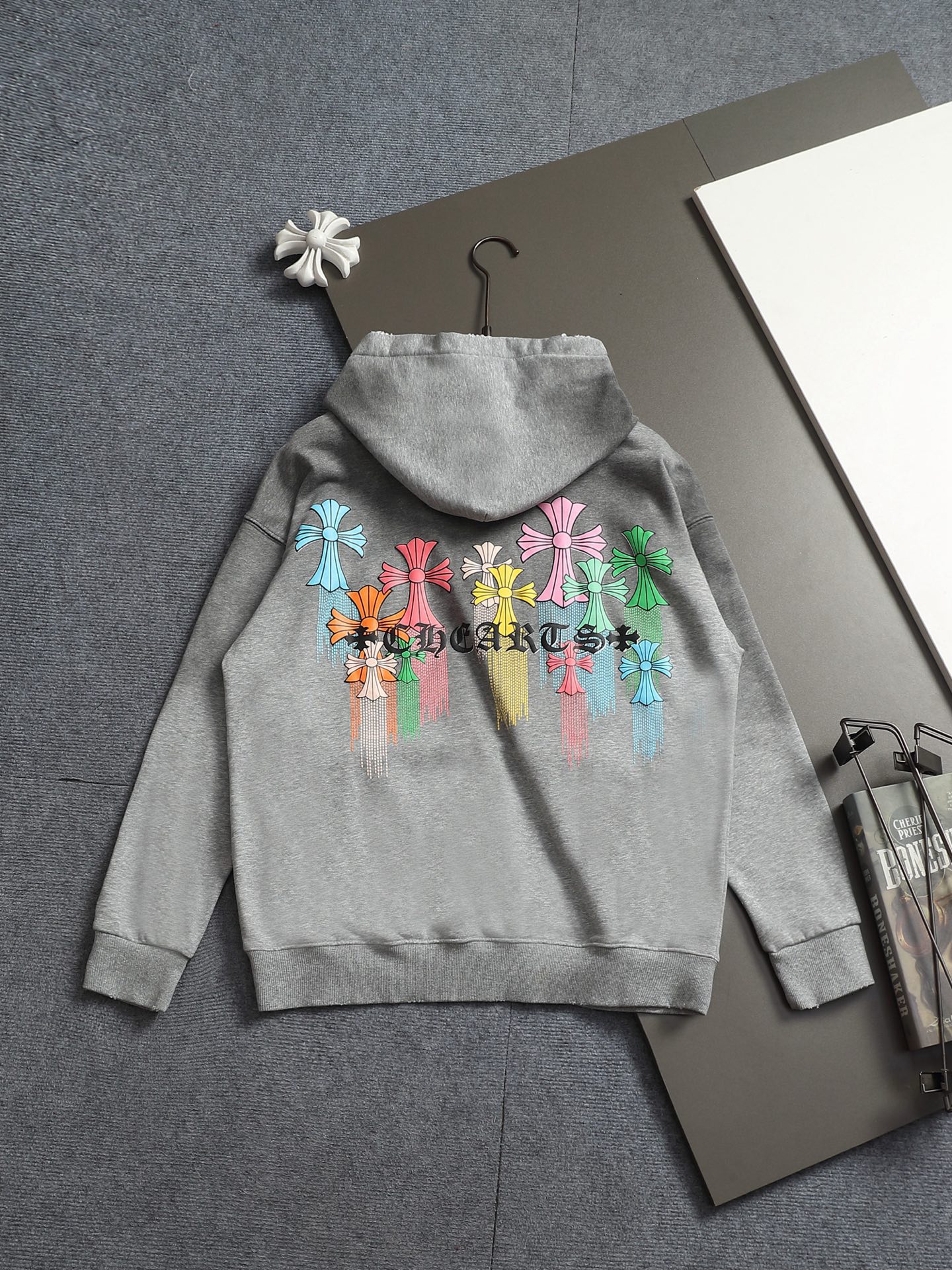 Cheap Chrome hearts Hoody in 215595, $60 USD- [IB215595] - Replica Chrome hearts Hoody