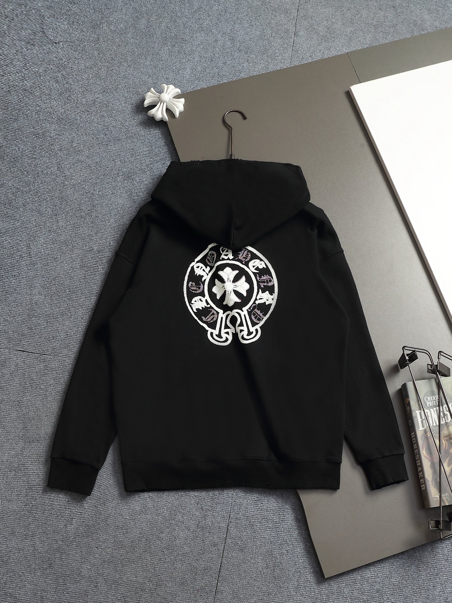 Cheap Chrome hearts Hoody in 215597, $60 USD- [IB215597] - Replica Chrome hearts Hoody