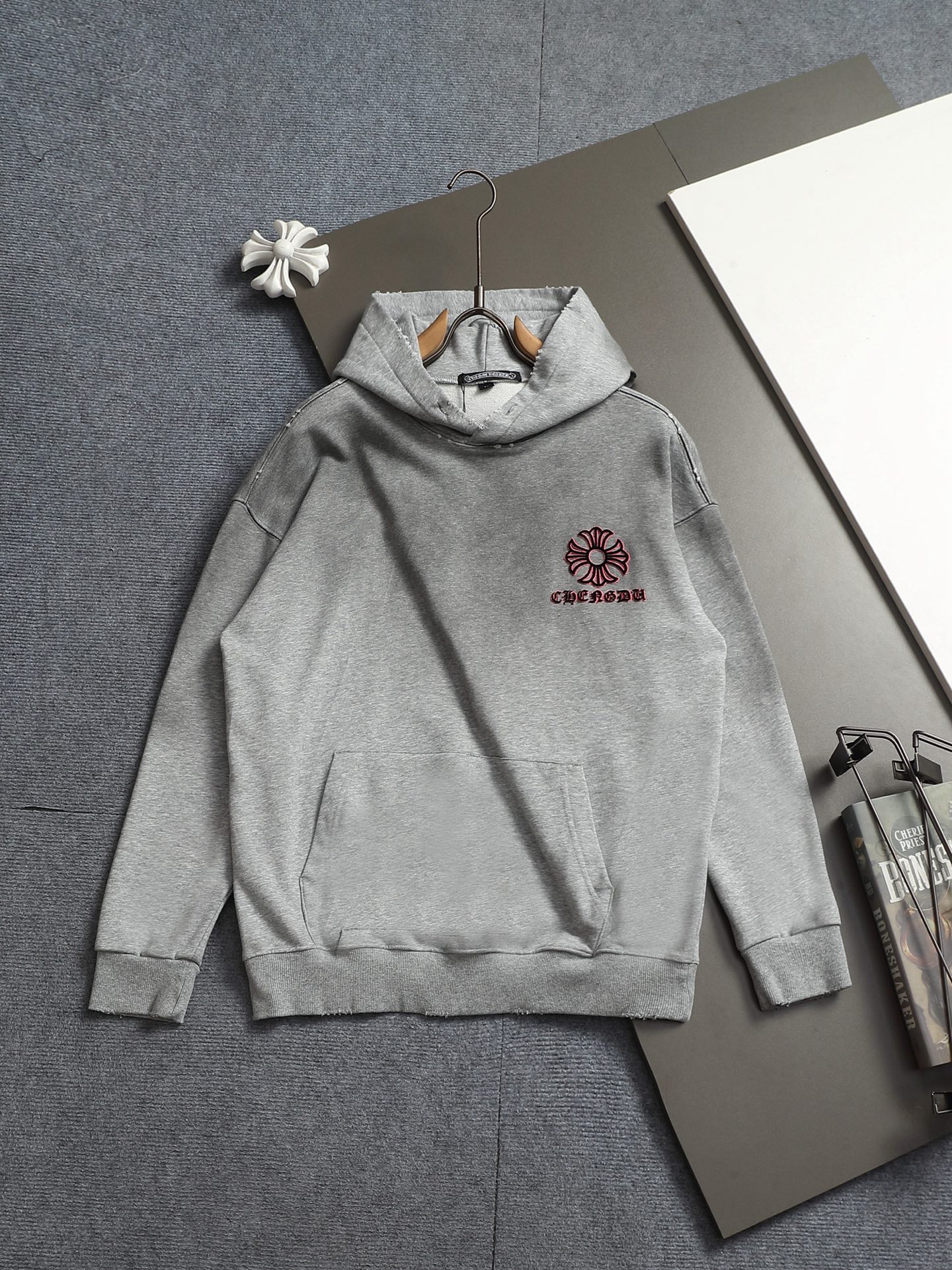 Cheap Chrome hearts Hoody in 215601, $60 USD- [IB215601] - Replica Chrome hearts Hoody