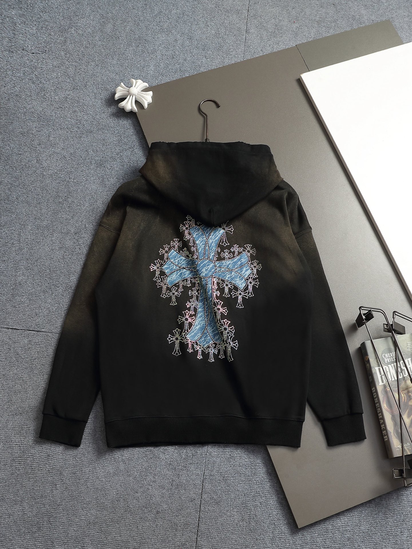 Cheap Chrome hearts Hoody in 215606, $60 USD- [IB215606] - Replica Chrome hearts Hoody