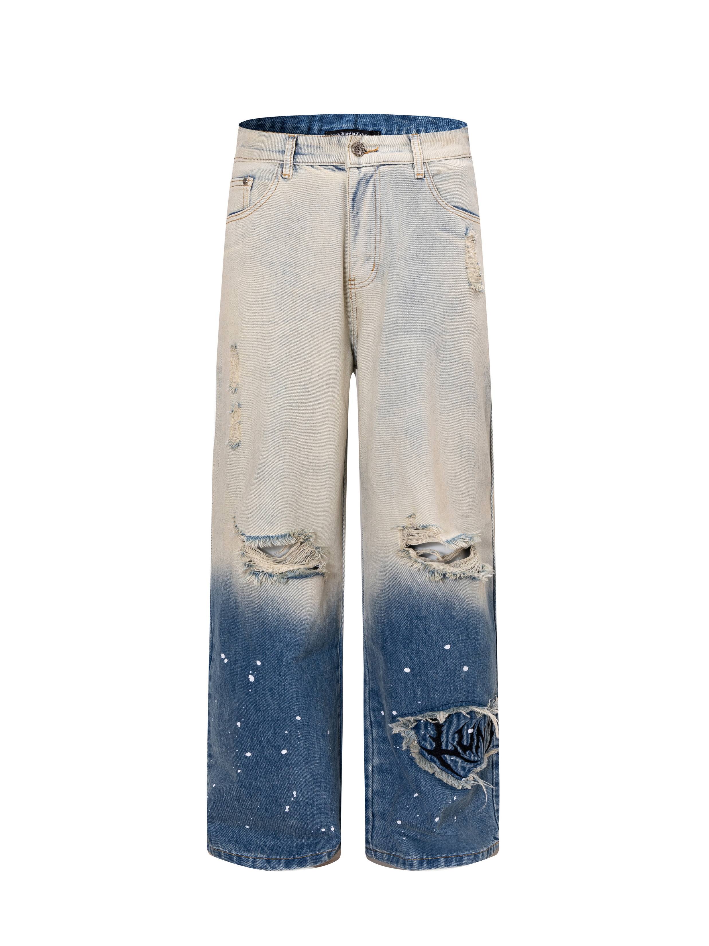 Cheap Chrome Hearts Jeans in 215615, $75 USD- [IB215615] - Replica Chrome Hearts Jeans