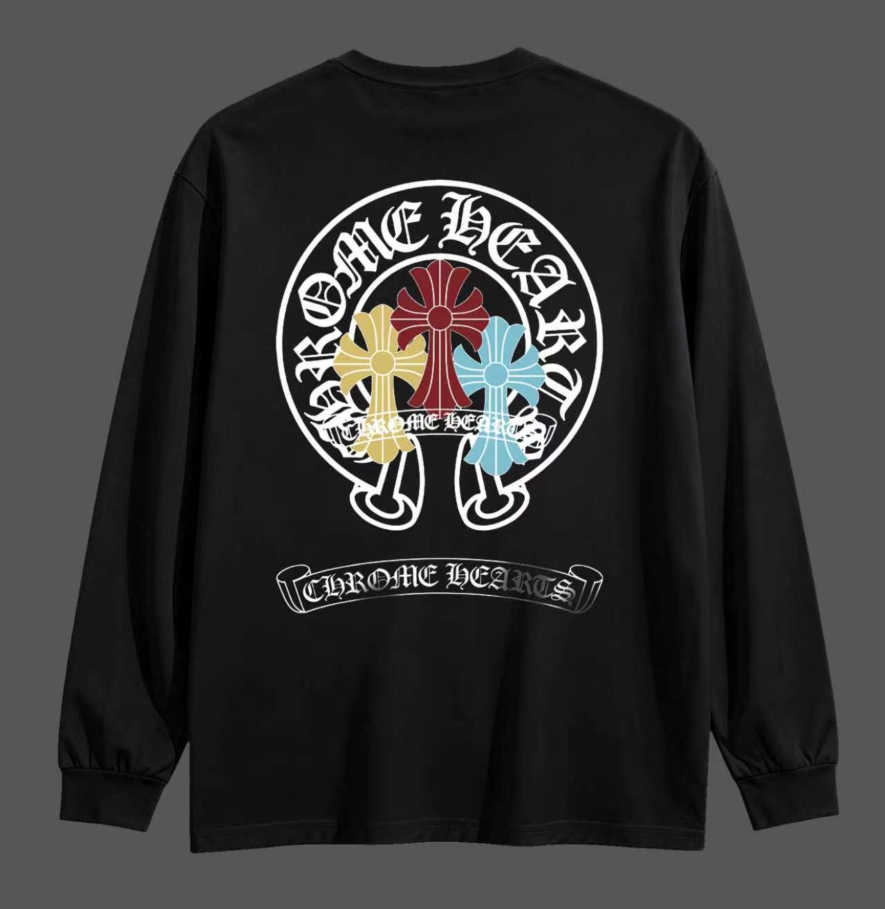 Cheap Chrome Hearts Long-Sleeved T-shirts in 215638, $35 USD- [IB215638] - Replica Chrome Hearts Long-Sleeved T-shirts