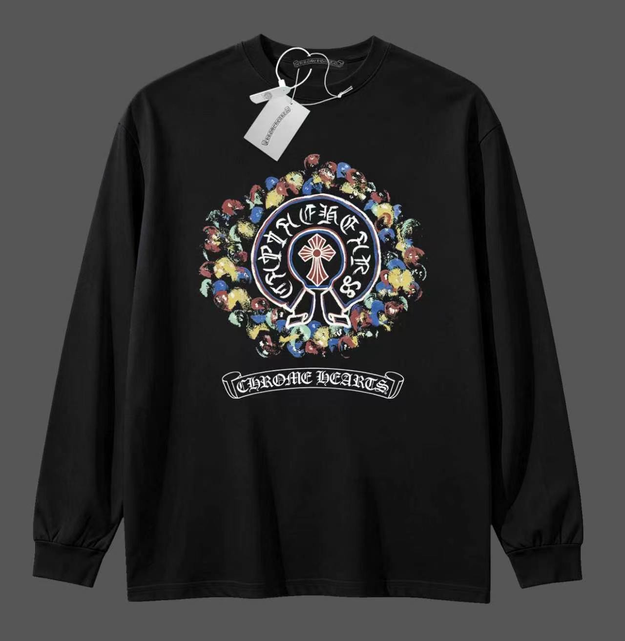 Cheap Chrome Hearts Long-Sleeved T-shirts in 215639, $35 USD- [IB215639] - Replica Chrome Hearts Long-Sleeved T-shirts