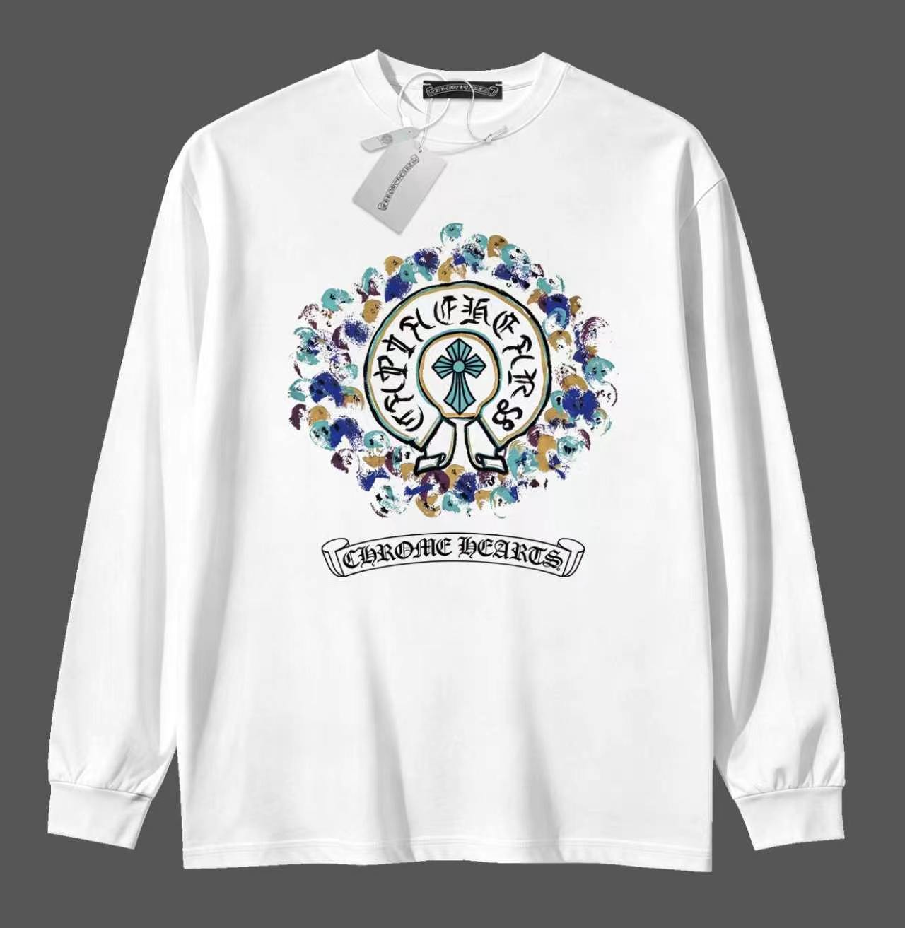 Cheap Chrome Hearts Long-Sleeved T-shirts in 215640, $35 USD- [IB215640] - Replica Chrome Hearts Long-Sleeved T-shirts