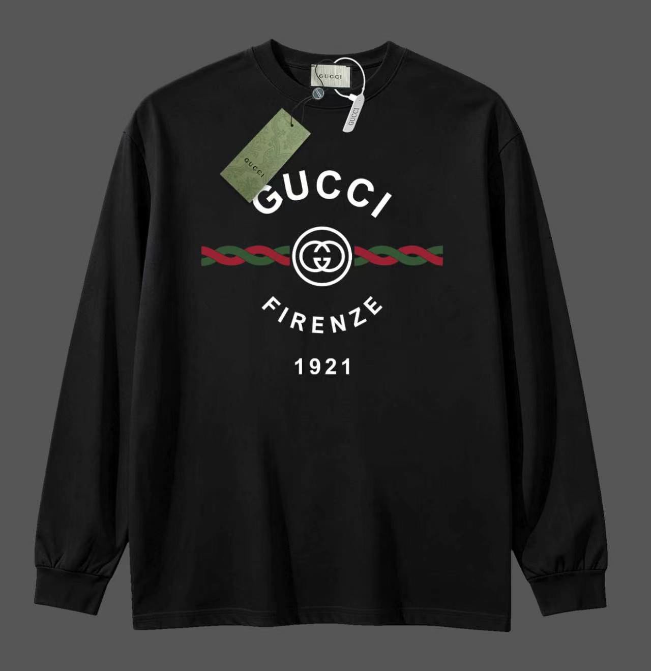 Cheap Gucci Long-Sleeved T-shirts for Men in 215802, $30 USD- [IB215802] - Replica Gucci Long-Sleeved T-shirts for Men