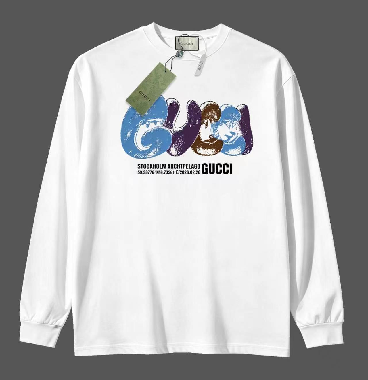 Cheap Gucci Long-Sleeved T-shirts for Men in 215809, $30 USD- [IB215809] - Replica Gucci Long-Sleeved T-shirts for Men