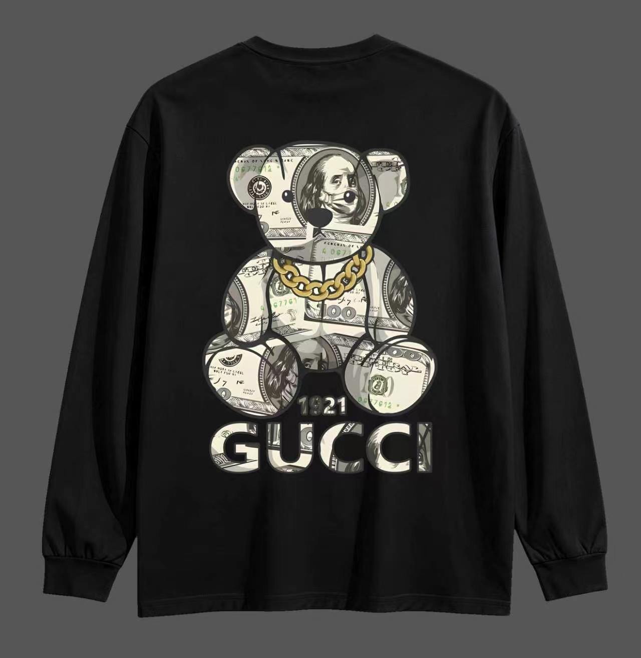 Cheap Gucci Long-Sleeved T-shirts for Men in 215814, $30 USD- [IB215814] - Replica Gucci Long-Sleeved T-shirts for Men