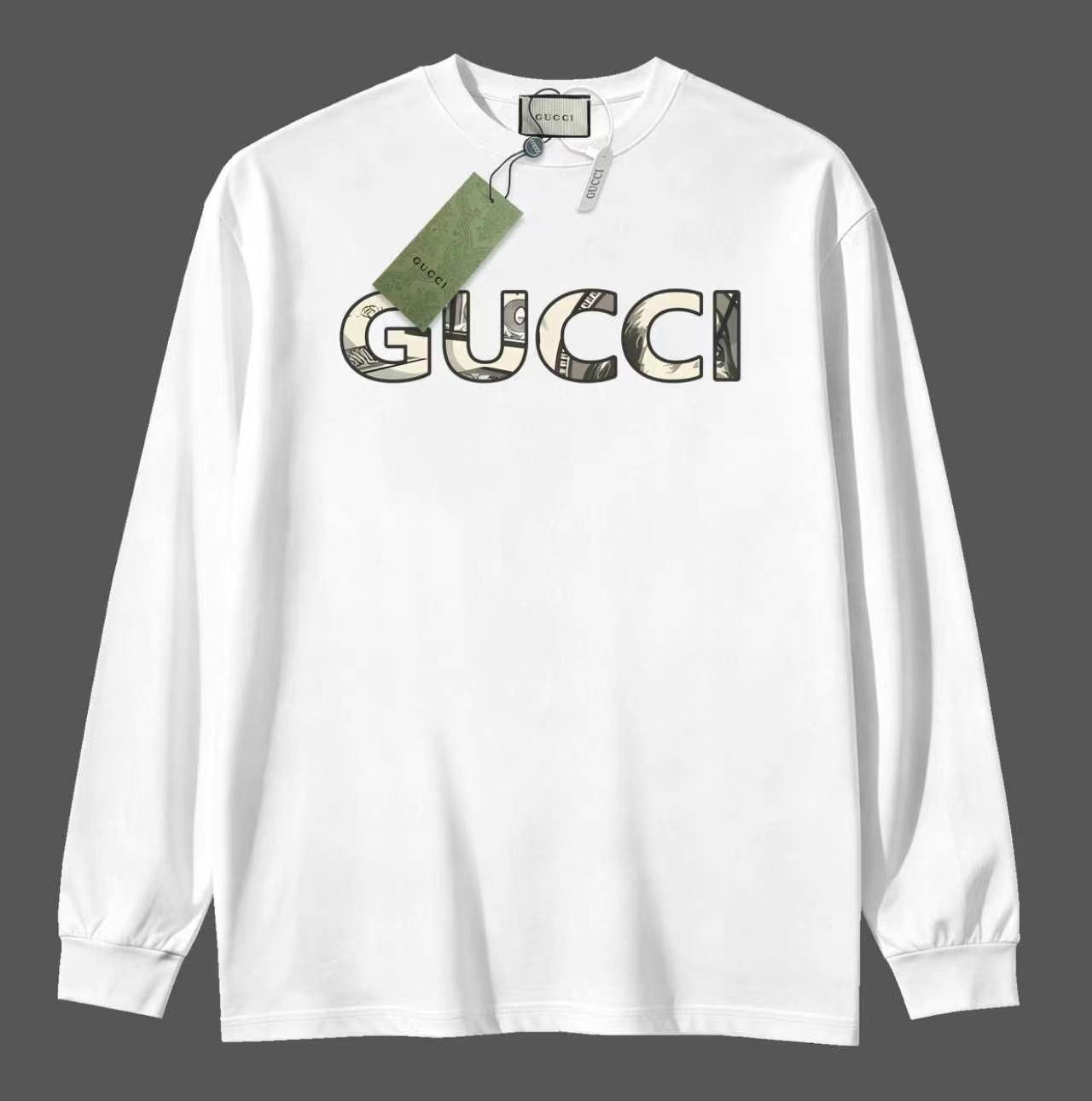 Cheap Gucci Long-Sleeved T-shirts for Men in 215815, $30 USD- [IB215815] - Replica Gucci Long-Sleeved T-shirts for Men