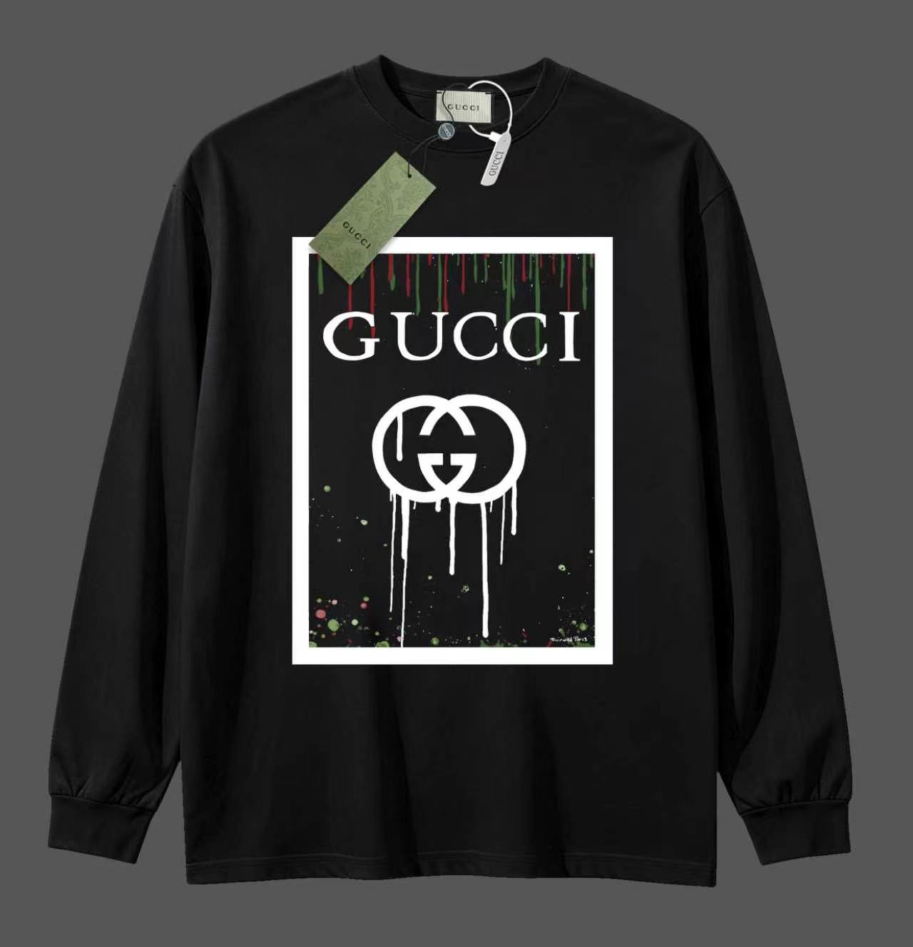 Cheap Gucci Long-Sleeved T-shirts for Men in 215818, $30 USD- [IB215818] - Replica Gucci Long-Sleeved T-shirts for Men