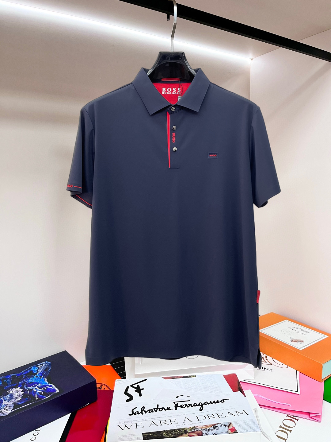 Cheap Hugo Boss Polo T-Shirts for Men in 215824, $45 USD- [IB215824] - Replica Hugo Boss Polo T-Shirts for Men