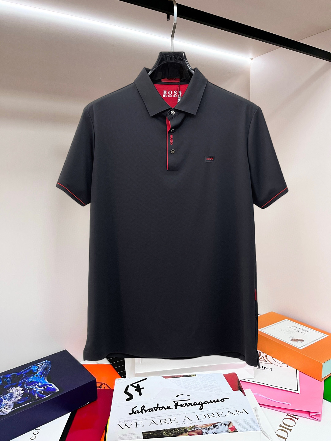 Cheap Hugo Boss Polo T-Shirts for Men in 215825, $45 USD- [IB215825] - Replica Hugo Boss Polo T-Shirts for Men