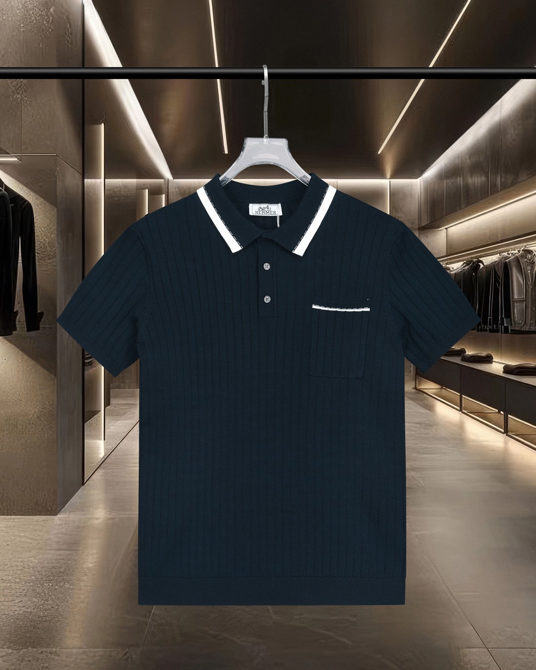 Cheap Hermes Polo T-Shirts for Men in 215832, $30 USD- [IB215832] - Replica Hermes Polo T-Shirts for Men