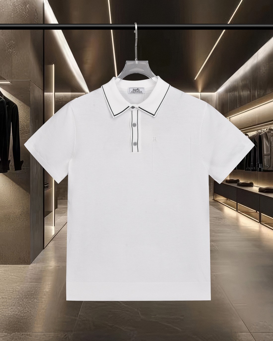 Cheap Hermes Polo T-Shirts for Men in 215833, $30 USD- [IB215833] - Replica Hermes Polo T-Shirts for Men
