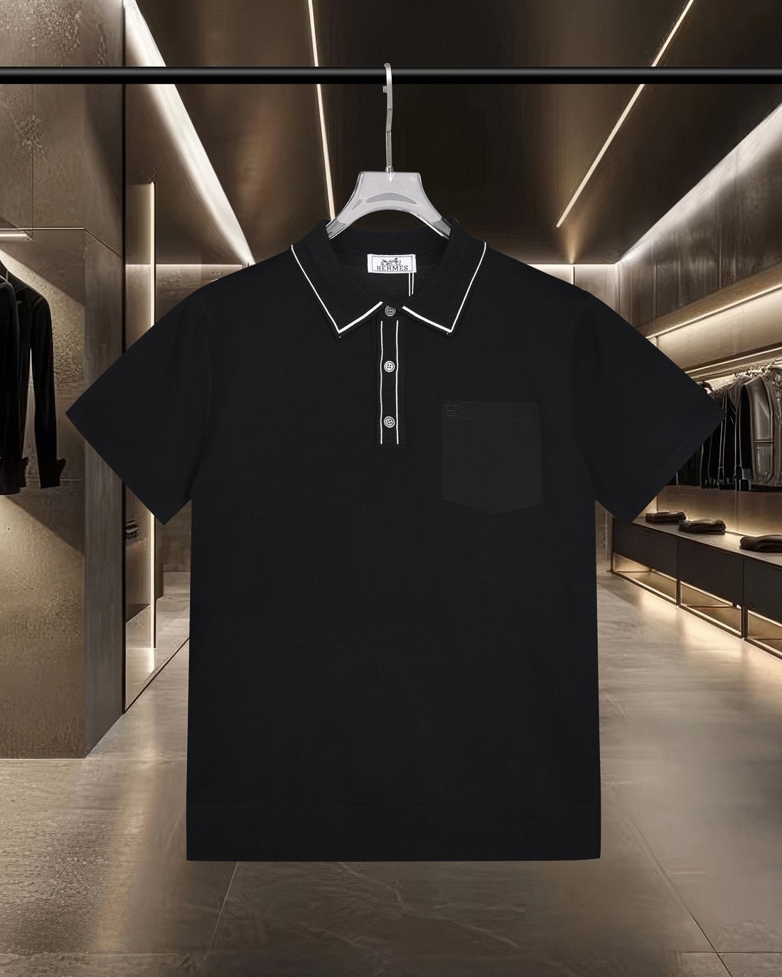 Cheap Hermes Polo T-Shirts for Men in 215835, $30 USD- [IB215835] - Replica Hermes Polo T-Shirts for Men